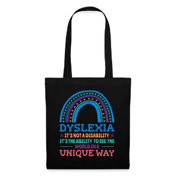 Dyslexie Conscience Dyslexie Dyslexie - Sac en tissu - noir - Devant