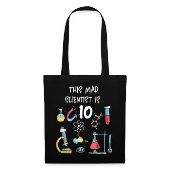 Ce savant fou a 10 ans - Sac en tissu - noir - Devant
