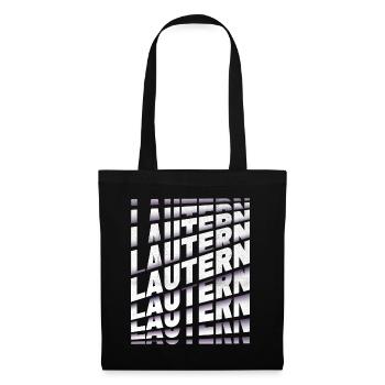 Lautern Allemagne City Font Skyline Accueil - Sac en tissu - noir - Devant
