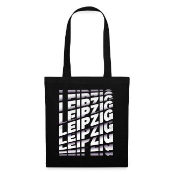 Leipzig Germany City Font Skyline Home - Tote Bag - black - Front