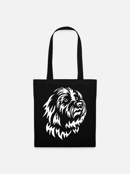 Coton de Tuléar Head "Black Edition" - Kangaskassi - musta