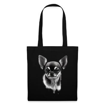 Miniature Dog Chihuahua - Tote Bag - black - Front