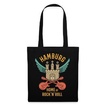Hamburg – Home Of Rock 'n' Roll (Rocker / 4C) - Tote Bag - black - Front