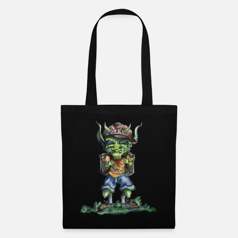 Dragon Going To School - Sac en tissu - noir