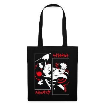 Naruto Shippuden Cool Design Avec Sasuke Et Naruto - Sac en tissu - noir - Devant