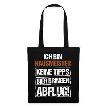I'm a caretaker - bring beer and take off - Tote Bag - black - Front