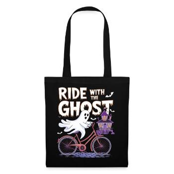 Geisterhafte Fahrradtour Halloween-Design - Stoffbeutel - Schwarz - Vorne