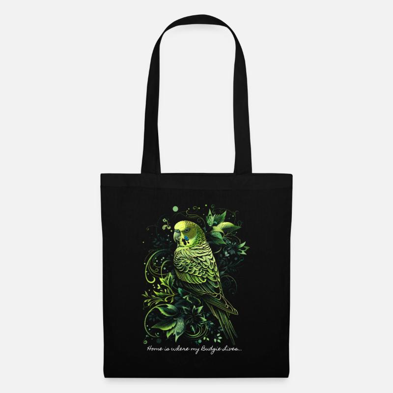 C’est là que vit ma perruche... - Sac en tissu - noir