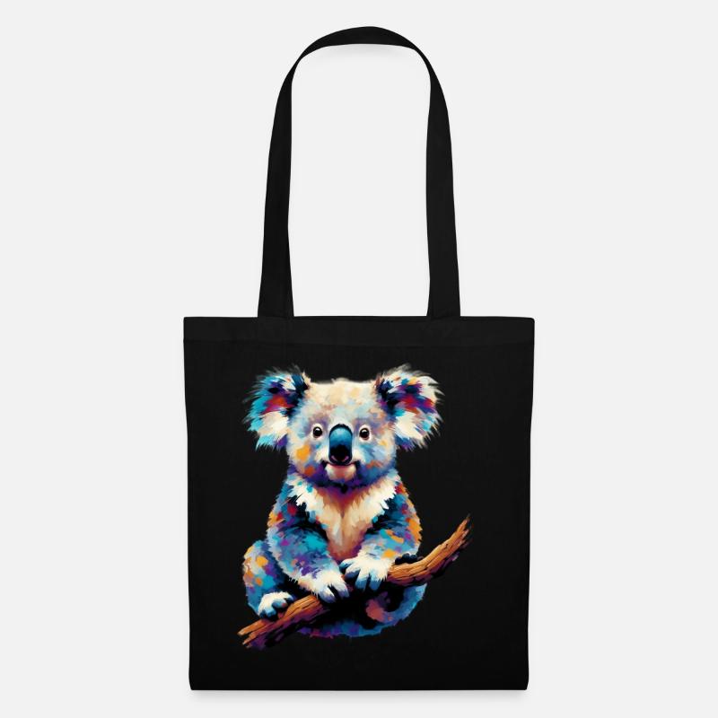 Koala - Stoffbeutel - Schwarz