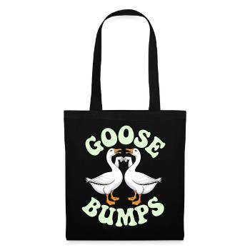 Goose Duo Heart Emblem - Tote Bag - black - Front