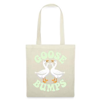 Duo d’oie Emblème du cœur - Sac en tissu - nature - Devant