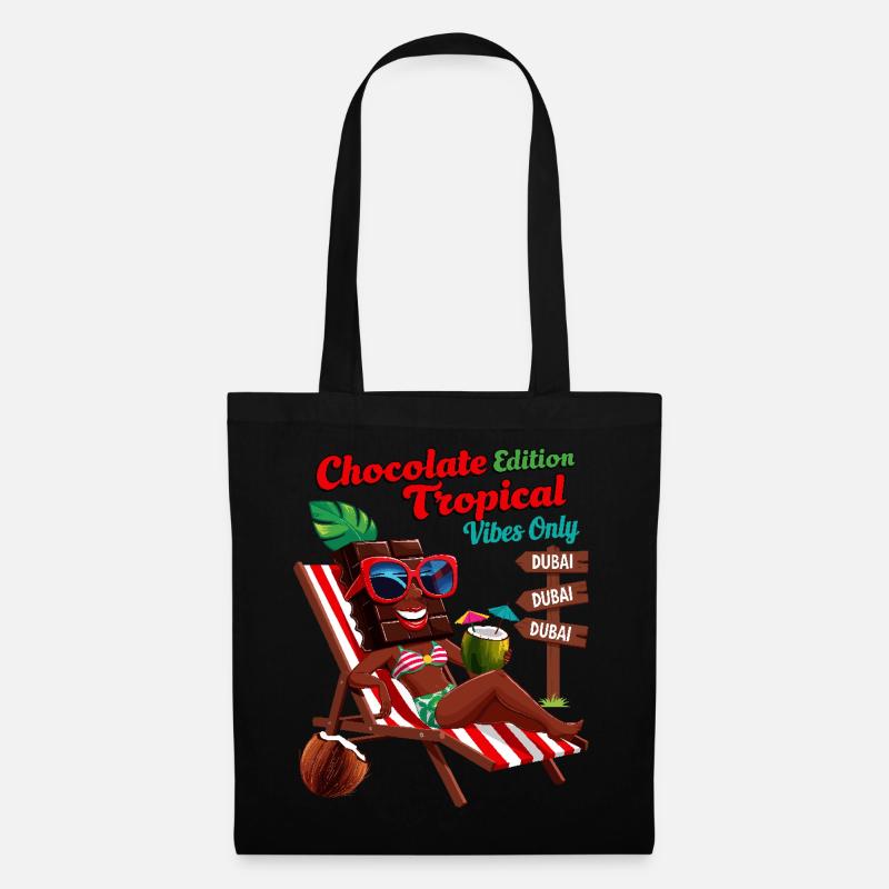 Schokolade Tropical - Stoffbeutel - Schwarz