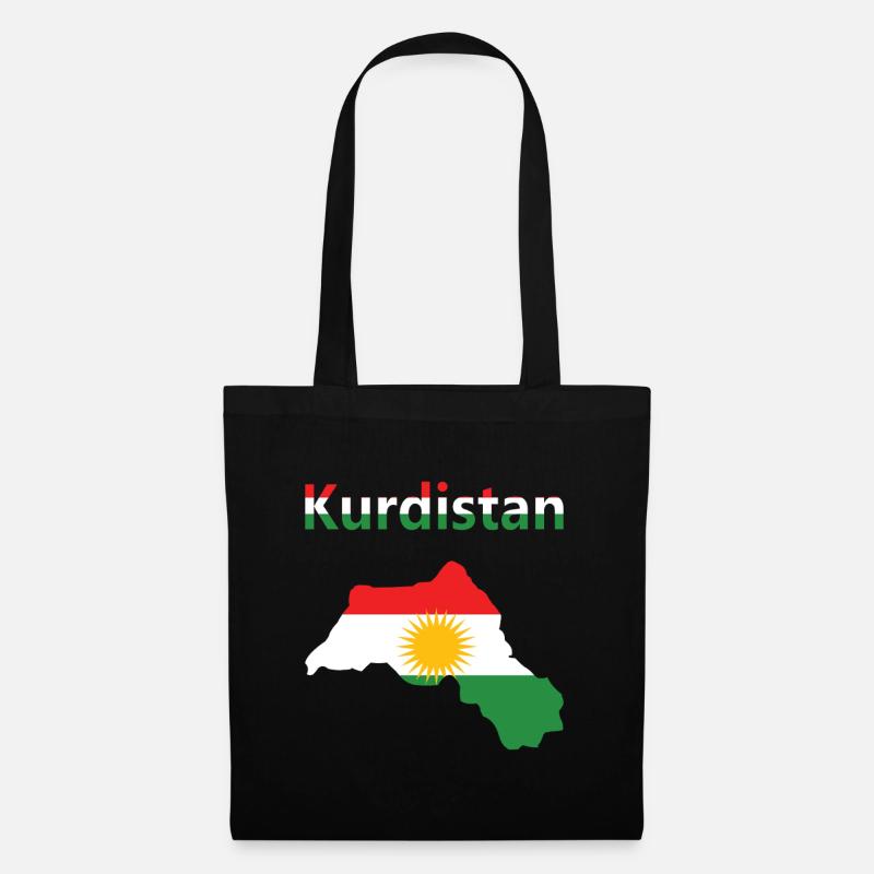 Kurdistan Flag Bakur Bashur Rojava Rojhlt Newroz - Tote Bag - black