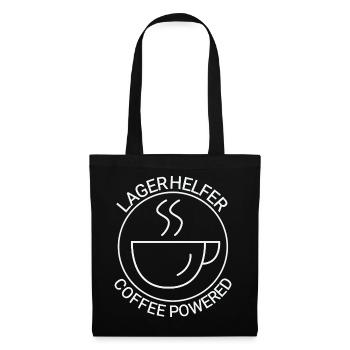Lagerhelfer Coffee Powered - Stoffbeutel - Schwarz - Vorne