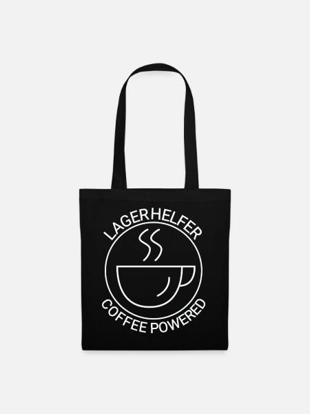 Lagerhelfer Coffee Powered - Stoffbeutel - Schwarz