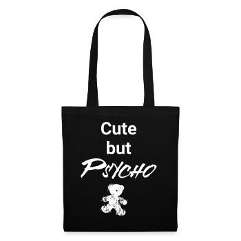Mignon mais psychopathe - Teddy Edition - Sac en tissu - noir - Devant
