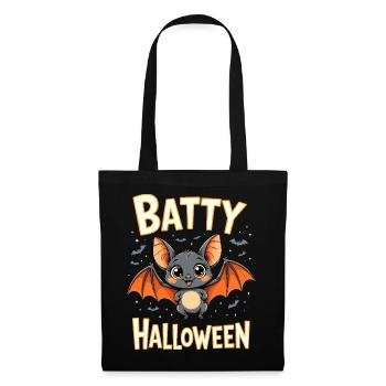 Bat Costume Batty Halloween Cute Funny - Tote Bag - black - Front