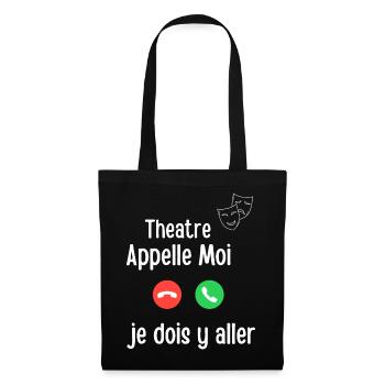 Theater Call Me Notfall - Stoffbeutel - Schwarz - Vorne