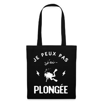 I can't I scuba diver - Tote Bag - black - Front