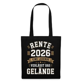 Retirement 2026: Legend leaves the site - Tote Bag - black - Front