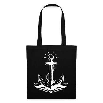 Anchor Seaman Sailor Northern Germany Gift - Tote Bag - black - Front