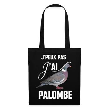 I Can't I Have Pigeon Humor Hunter Gift - Tote Bag - black - Front