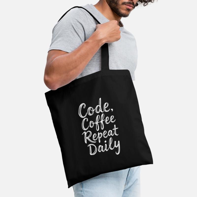 Code Schlaf Debug Wiederholungsprogramm Shirt Stoffbeutel