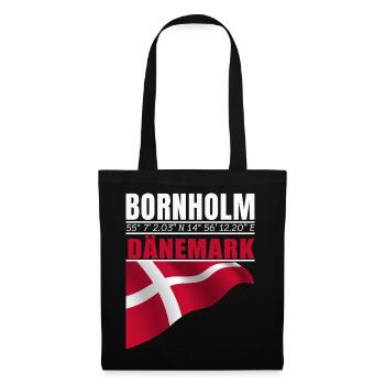 Bornholm - Stoffbeutel - Schwarz - Vorne
