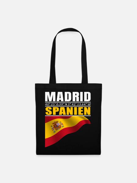 Madrid - Stoffbeutel - Schwarz
