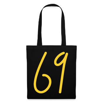 69 - Stoffbeutel - Schwarz - Vorne