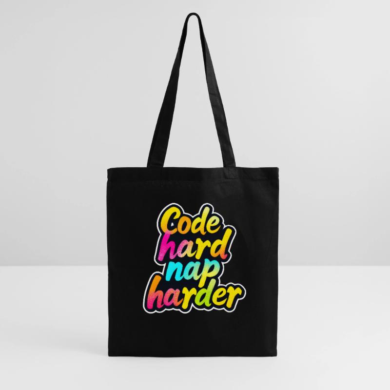 Code Hard Nickerchen Härter Lustiger Programmierer Tee Stoffbeutel
