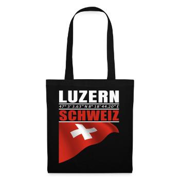 Luzern - Stoffbeutel - Schwarz - Vorne