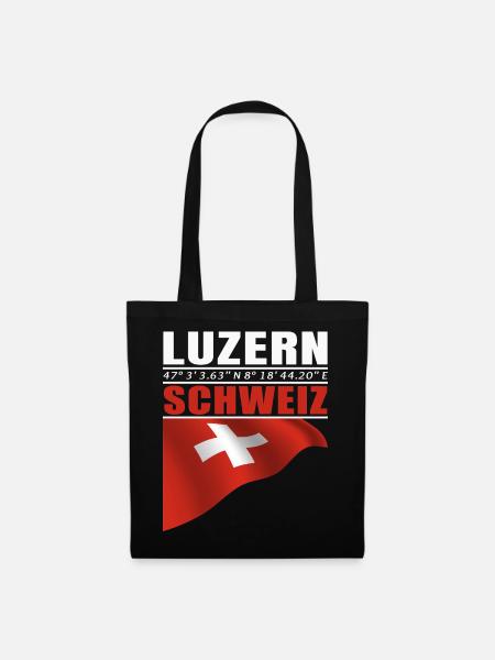 Luzern - Stoffbeutel - Schwarz