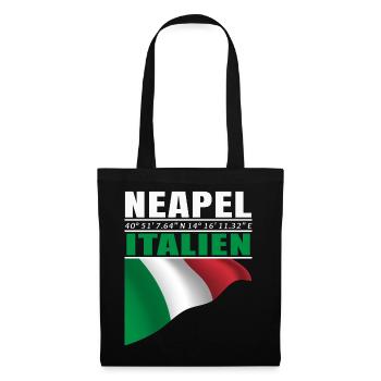 Neapel - Stoffbeutel - Schwarz - Vorne