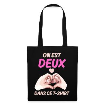 Announcement Baby Message Love Pregnancy - Tote Bag - black - Front