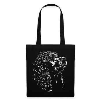 Irish Water Spaniel Silhouette Dog Dog Wilsigns - Tote Bag - black - Front
