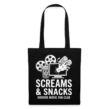 Screams and Snacks Horror Movie Club - Tote Bag - black - Front