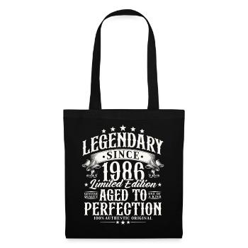 Légendaire depuis 1986 Cadeau d’anniversaire vintage - Sac en tissu - noir - Devant