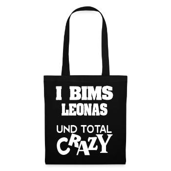 Leonas en fou - Sac en tissu - noir - Devant