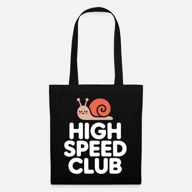 High Speed Schnecke - Stoffbeutel - Schwarz