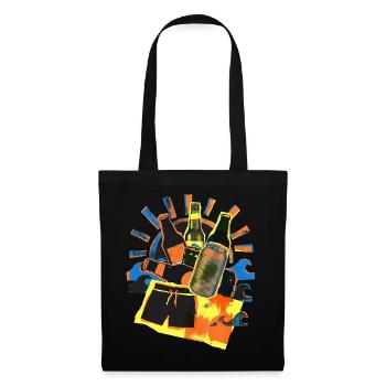 Soleil d’été de la bière - Sac en tissu - noir - Devant