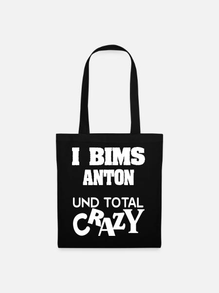 Crazy Anton - Stoffbeutel - Schwarz