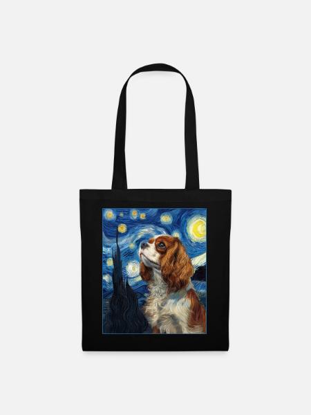 Cavalier King Charles Spaniel - Stoffbeutel - Schwarz