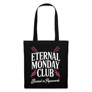 Eternal Monday Club: Paperwork - Tote Bag - black - Front