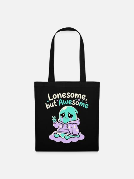 Lonesome Ghost - Stoffbeutel - Schwarz