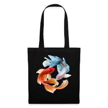 Koi Color Wheel: Goldfish Pair - Tote Bag - black - Front