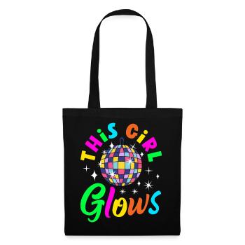 Retro Back to the 80s Vintage Design - Stoffbeutel - Schwarz - Vorne