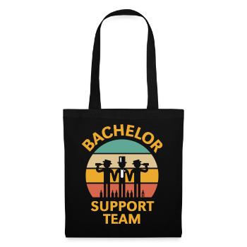 Bachelor Support Team (Stag Party / Sunset / 5C) - Tote Bag - black - Front