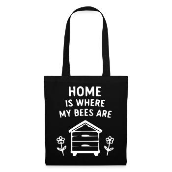 Home of Bees Illustration - Tote Bag - black - Front