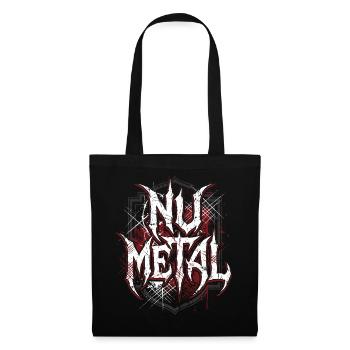 Nu Metal Grunge Wappen für Metalheads - Stoffbeutel - Schwarz - Vorne